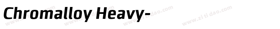 Chromalloy Heavy字体转换